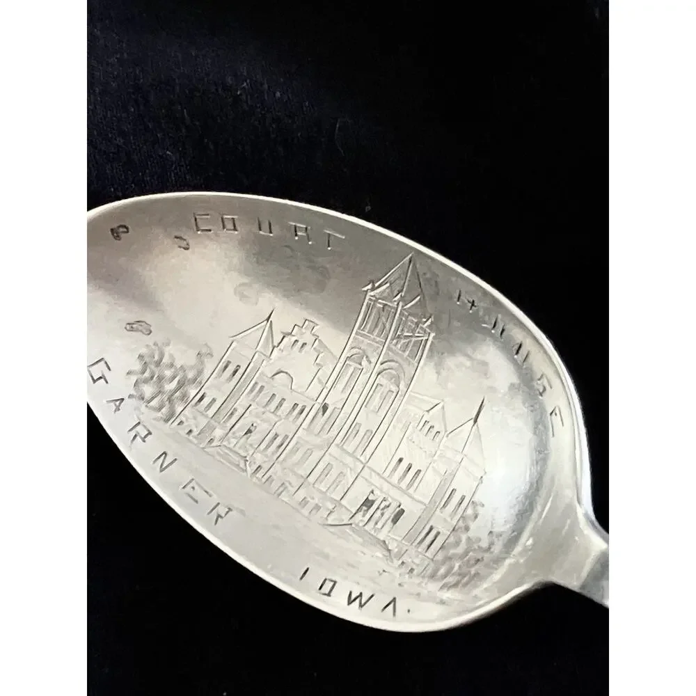 Sterling Silver Teaspoons Mixed Lot Of 3 Souvenir, Norway, Monogram 48 Grams - Picture 8 of 10